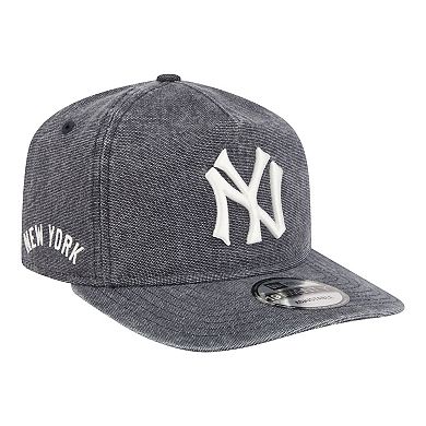 Men's New Era Navy Heather New York Yankees Throwback Denim Classic 19TWENTY Adjustable Hat