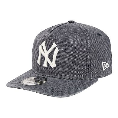 Men's New Era Navy Heather New York Yankees Throwback Denim Classic 19TWENTY Adjustable Hat