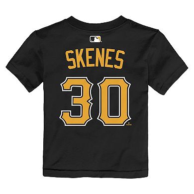 Infant Nike Paul Skenes Black Pittsburgh Pirates Name & Number T-Shirt