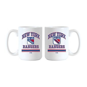 Logo Brands New York Rangers 15oz. Current & Throwback Mug Set