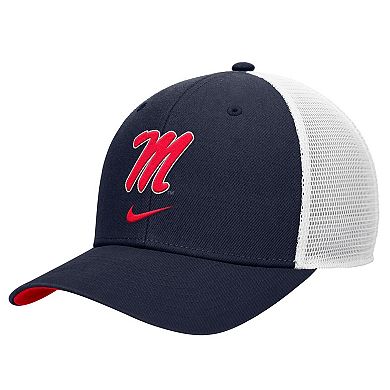 Men's Nike Navy Ole Miss Rebels Rise Trucker Adjustable Hat