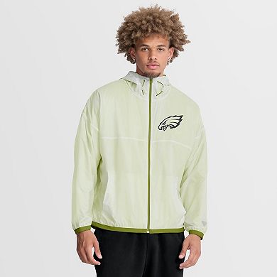 Men's Fanatics White Philadelphia Eagles Type Play Down Full-Zip Jacket