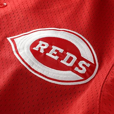 Men's Mitchell & Ness Deion Sanders Red Cincinnati Reds Big & Tall Cooperstown Mesh Batting Practice Jersey