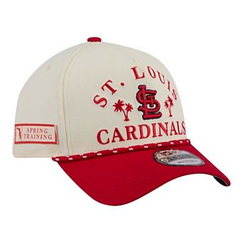 Men's New Era Cream St. Louis Cardinals 2026 Spring Training Fan Pack Rope A-Frame 9FORTY Adjustable Hat
