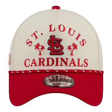Men's New Era Cream St. Louis Cardinals 2026 Spring Training Fan Pack Rope A-Frame 9FORTY Adjustable Hat