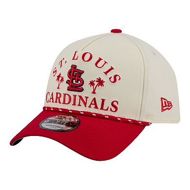 Men's New Era Cream St. Louis Cardinals 2026 Spring Training Fan Pack Rope A-Frame 9FORTY Adjustable Hat