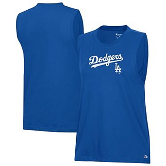 Women's Champion Royal Los Angeles Dodgers Muscle Tank Top