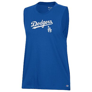 Women's Champion Royal Los Angeles Dodgers Muscle Tank Top