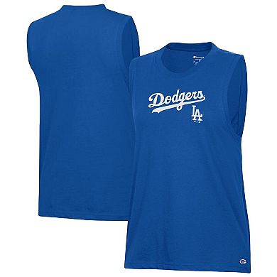Women's Champion Royal Los Angeles Dodgers Muscle Tank Top