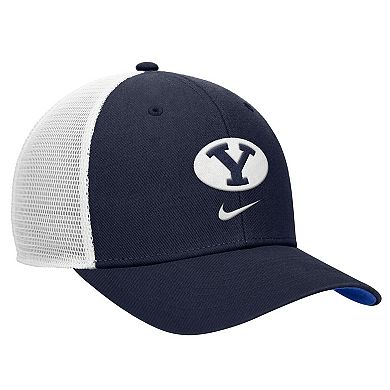 Men's Nike Navy BYU Cougars Rise Trucker Adjustable Hat