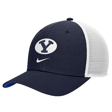 Men's Nike Navy BYU Cougars Rise Trucker Adjustable Hat
