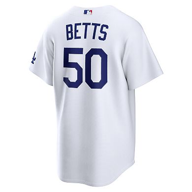 Men's Nike Mookie Betts White Los Angeles Dodgers Home Stadium Jersey