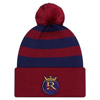 Men's New Era Red Real Salt Lake 2026 Jersey Hook Cuffed Pom Knit Hat