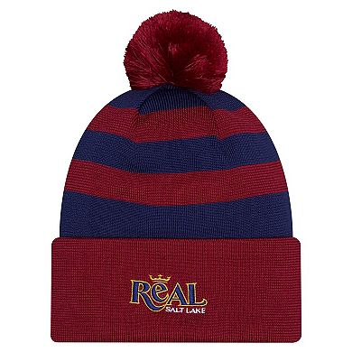 Men's New Era Red Real Salt Lake 2026 Jersey Hook Cuffed Pom Knit Hat