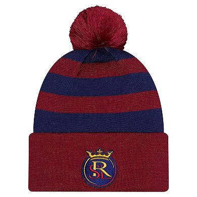Men's New Era Red Real Salt Lake 2026 Jersey Hook Cuffed Pom Knit Hat