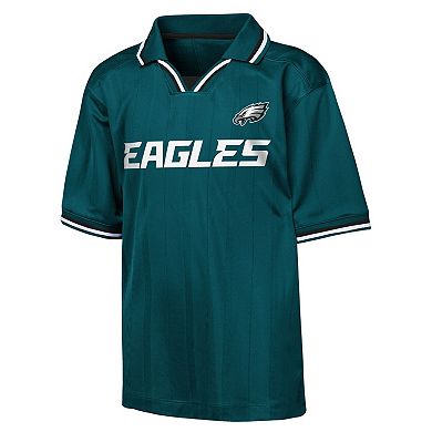 Youth Outerstuff Midnight Green Philadelphia Eagles Stadium Jersey Polo