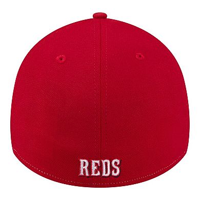 Men's New Era Stone Cincinnati Reds 2026 Spring Training Fan Pack Gradient 39THIRTY Flex Hat