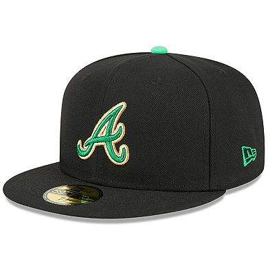 Men's New Era Black Atlanta Braves 2026 St. Patrick's Day 59FIFTY Fitted Hat