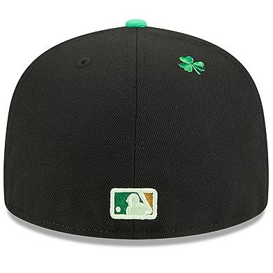 Men's New Era Black Atlanta Braves 2026 St. Patrick's Day 59FIFTY Fitted Hat