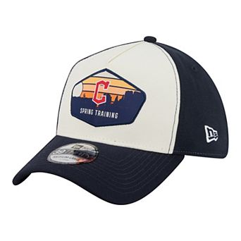 Men's New Era Stone Cleveland Guardians 2026 Spring Training Fan Pack Gradient 39THIRTY Flex Hat