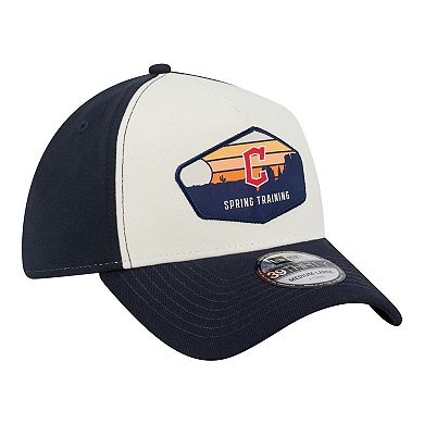 Men's New Era Stone Cleveland Guardians 2026 Spring Training Fan Pack Gradient 39THIRTY Flex Hat