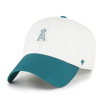 Men's '47 White/Teal Los Angeles Angels Contemporary Tonal Clean Up Adjustable Hat