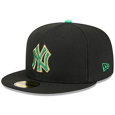 Men's New Era Black New York Yankees 2026 St. Patrick's Day 59FIFTY Fitted Hat