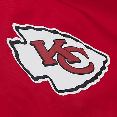 Men's Mitchell & Ness Red Kansas City Chiefs Coaches Full-Snap Hooded Windbreaker Jacket