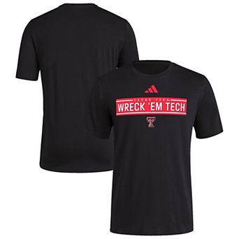 Men's adidas Black Texas Tech Red Raiders Locker Slogan Pre-Game T-Shirt