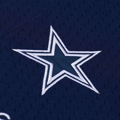 Men's Mitchell & Ness Navy Dallas Cowboys Head Coach Mesh Full-Button Fashion Jersey