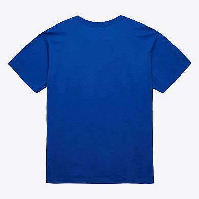 Men's Mitchell & Ness Royal New York Mets Script Sweep Arch T-Shirt