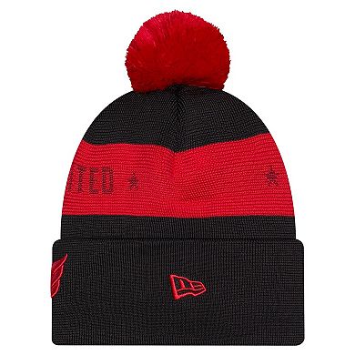 Men's New Era Black D.C. United 2026 Jersey Hook Cuffed Pom Knit Hat