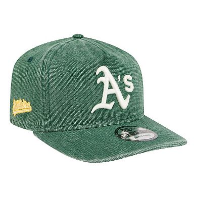 Men's New Era Green Athletics Denim Classic 19TWENTY Adjustable Hat
