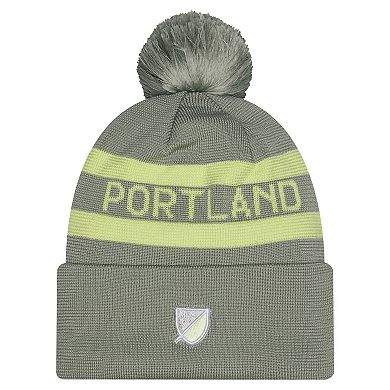 Men's New Era Green Portland Timbers 2026 Jersey Hook Cuffed Knit Hat with Pom