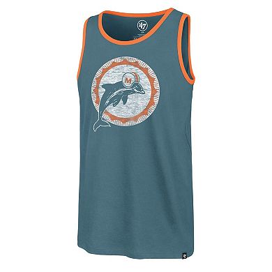 Men's '47 Aqua Miami Dolphins Premier Franklin Tank Top