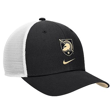 Men's Nike Black Army Black Knights Rise Trucker Adjustable Hat