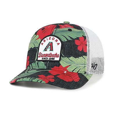 Men's '47 Black Arizona Diamondbacks Tei Beachside Adjustable Trucker Hat