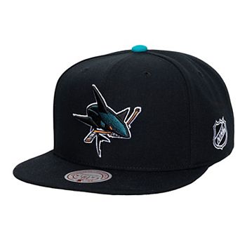 Men's Mitchell & Ness Black San Jose Sharks Legendary Away Snapback Hat