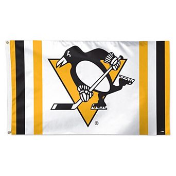 WinCraft Pittsburgh Penguins 3' x 5' Vertical Stripe Deluxe Single-Sided Flag
