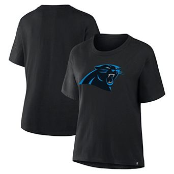 Women's Fanatics Black Carolina Panthers Essential Legacy T-Shirt