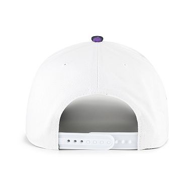 Men's '47 White/Purple Baltimore Ravens Beach Side Hitch Adjustable Hat