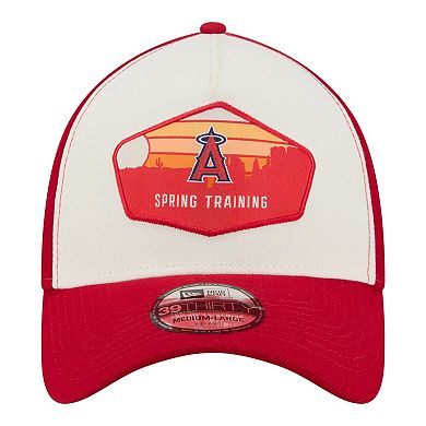 Men's New Era Stone Los Angeles Angels 2026 Spring Training Fan Pack Gradient 39THIRTY Flex Hat