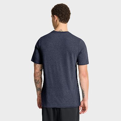 Men's Nike Heather Navy New York Yankees Stacked Tri-Blend T-Shirt