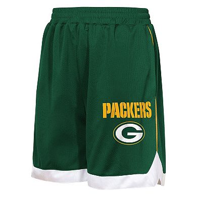 Youth Outerstuff Green Green Bay Packers All Star Mesh Shorts