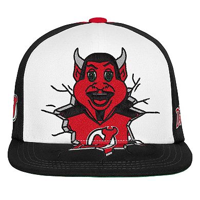 Youth Mitchell & Ness Red New Jersey Devils Mascot Snapback Hat