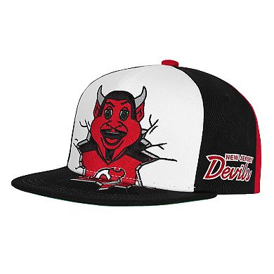 Youth Mitchell & Ness Red New Jersey Devils Mascot Snapback Hat