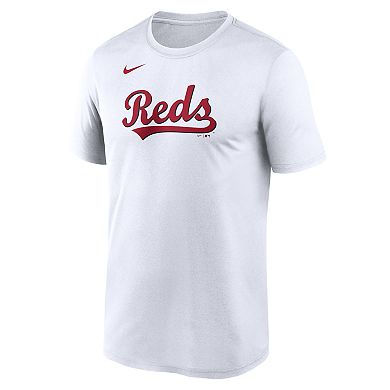 Men's Nike White Cincinnati Reds New Legend Wordmark Dri-FIT T-Shirt