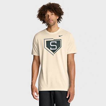 Men's Nike Natural Michigan State Spartans Primetime Baseball Icon Legend Dri-FIT T-Shirt