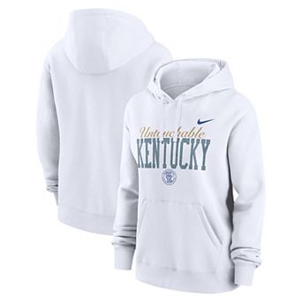 Women's Nike White Kentucky Wildcats Club Fleece Hoodie