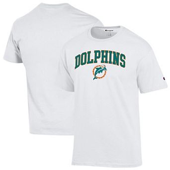 Men's Champion White Miami Dolphins Arch Over Logo T-Shirt